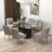 Elian Velvet Upholstered Dining Chair-373358576-348772747