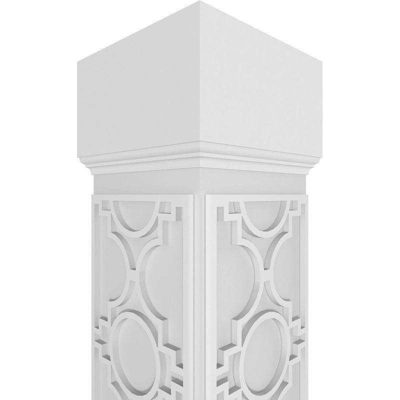 Gypse carré non effilé avec colonne Mission Capital, H 96 po x l 7,625 po x P 7,625 po