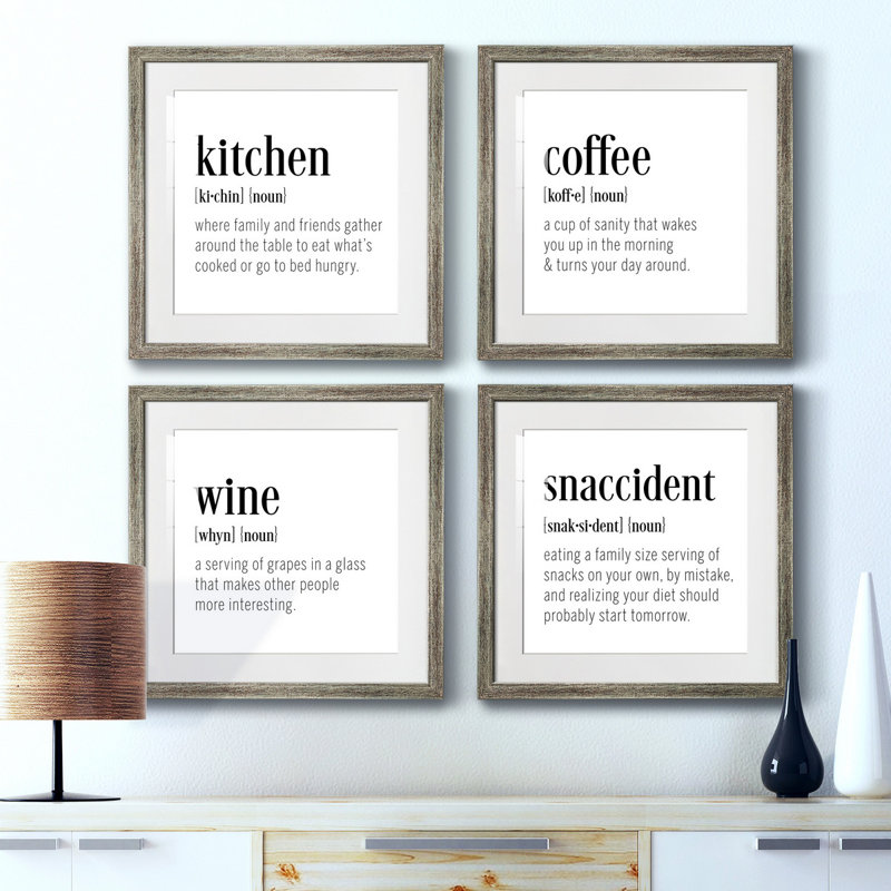 " Kitchen Definition " 4 - Pieces