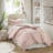 Gigi Pink Clipped Jacquard Tufted 3-Piece King/Cal King Comforter Set-111192732-111192731