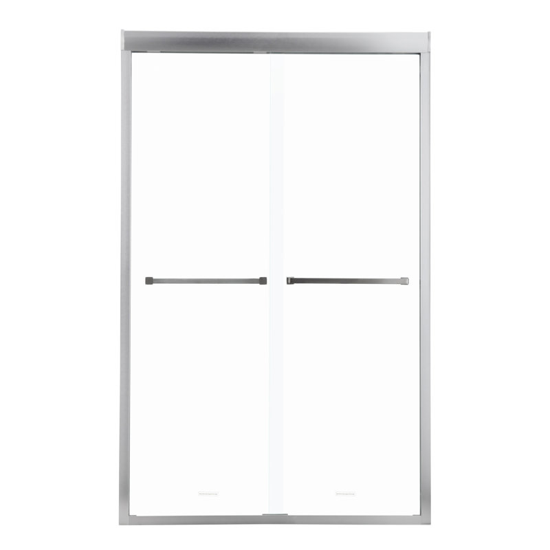 Cabine de douche coulissante demi-cadre l 48 po x H 76 po