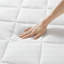 Surmatelas à poches profondes très grand blanc-991471463
