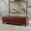 Repose-pieds avec rangement, grand banc de rangement pour repose-pieds de 51 pouces, banc rembourré à l'extrémité du lit avec couvercle à charnières, tabouret long pour repose-pieds dans la chambre du salon