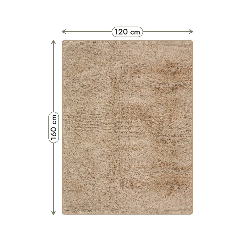 Lush Shaggy Collection Shaggy Area Rug, 120X160 cm