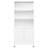 Bookshelf Bookcase with 3 Shelves Decor Cabinet with Display Steel-477103021