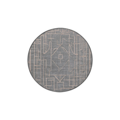 Machine Washable Gray Area Rug