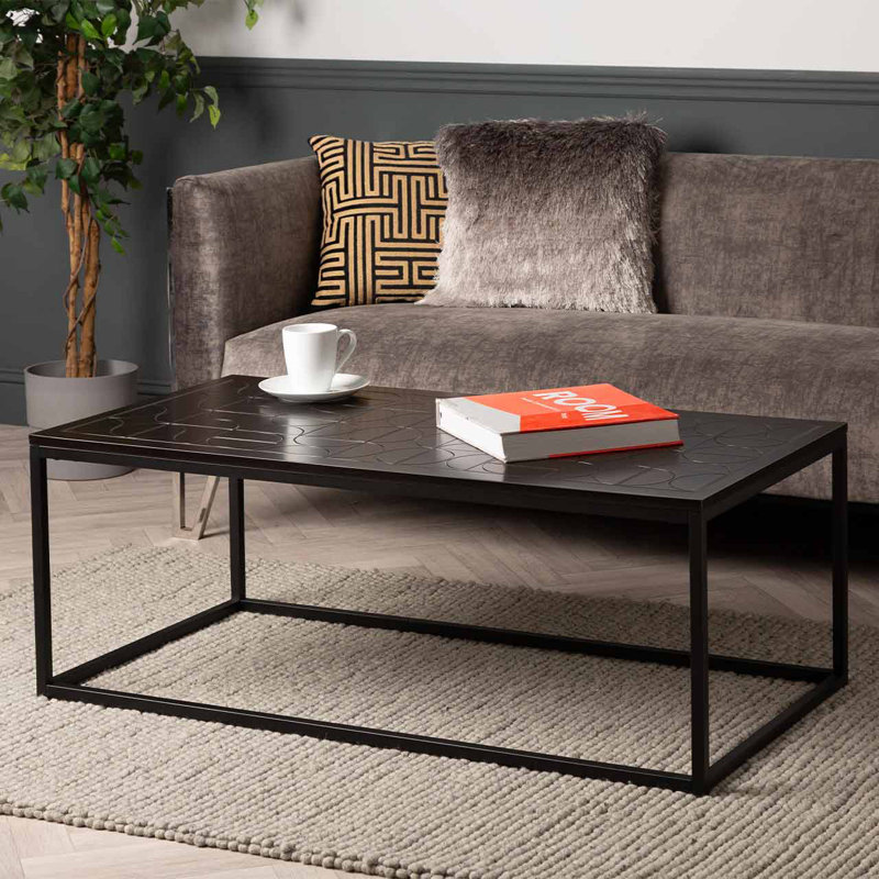 Charge Frame Coffee Table, Black