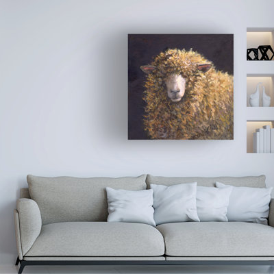 Art mural sur toile tendue - Princesse LuLu, art mural pour salon, chambre à coucher ou bureau - 35 x 35