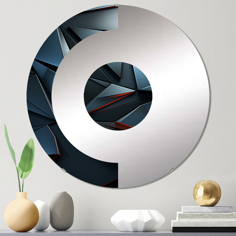 Gorlest - Half Circle Wall Mirror, 23.6" x 23.6"