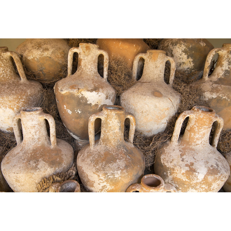 Ancient Pottery Wine - Wrapped Canvas Print, 51cm H x 76cm W x 3.8cm D