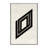 Machine Washable Patrizius Labyrinth Maze Symbol Minimalist Geometric Rug in Beige – Black Binding-1771150867