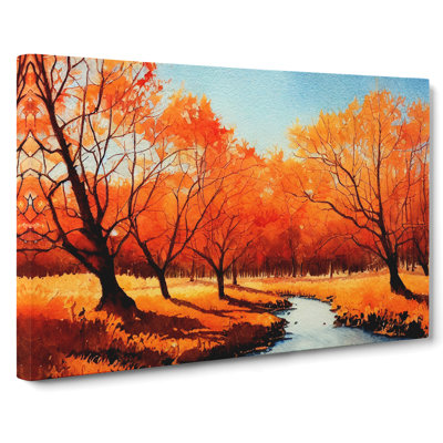 Spirited Autumn Forest - Wrapped Canvas