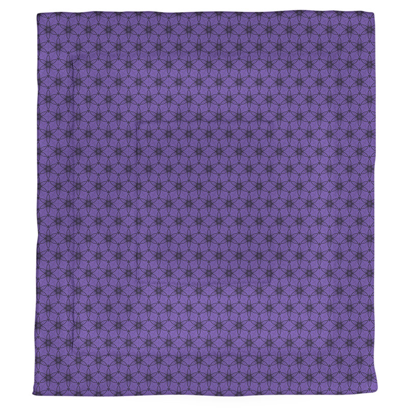 Édredon simple réversible Katelyn Elizabeth Ornate, Édredon simple, Mauve / Noir