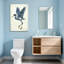Animaux, héron bleu en vol, reproduction d'art-597435311