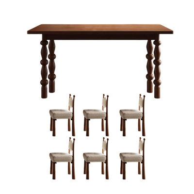 Nordic-French Vintage Dining Table