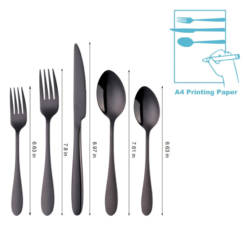 Latitude Run® Stainless Steel (18/8) Flatware Set