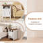 Table de chevet moderne avec tablette et porte de grange Farmhouse (ensemble de 2)-970041471-962689758