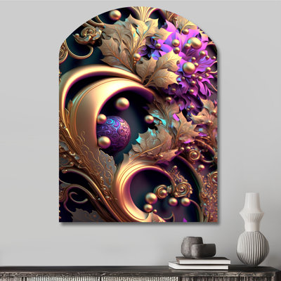 Alna - Floral Arch Shape Assymterical Wall Art