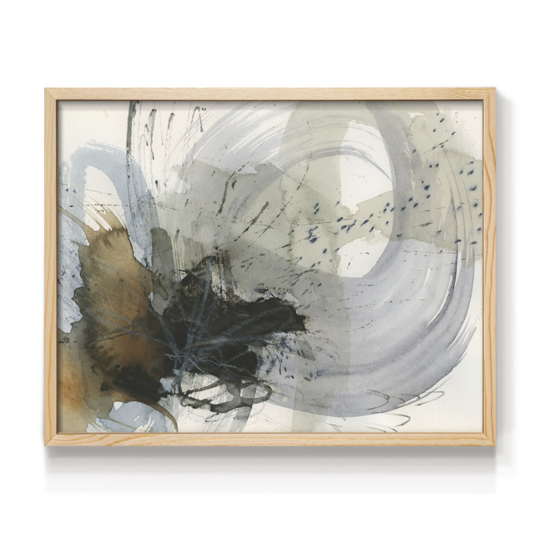 Orbital Burst II - Reproduction encadrée - Restickable, H 8 po x l 10 po, Naturel