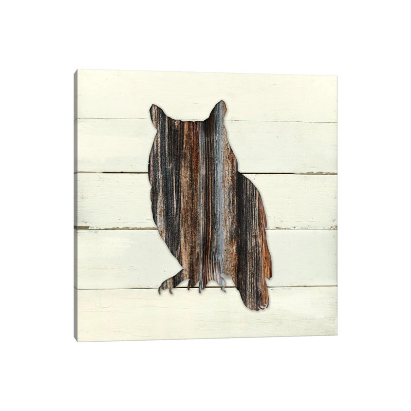 Woodland Owl 1 Piece Wrapped Canvas Painting, 45.72 cm H x 45.72 cm W x 1.91 cm D