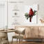 Brampt cardinal avec neige I-108412406