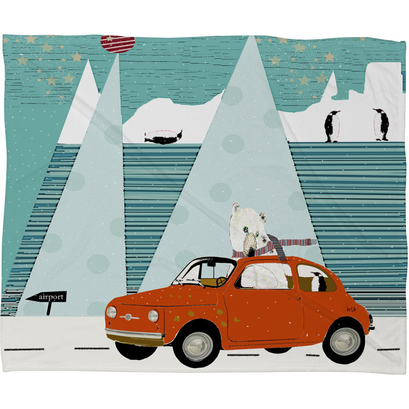 Jeté polaire en peluche polaire express Brian Buckley, Grand