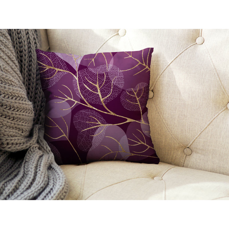 Coussin décoratif intérieur / extérieur Baka Leafs, H 15 po x l 15 po, H 15 po x l 15 po