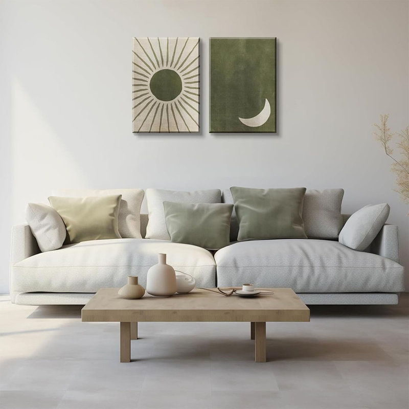 2 Piece Wrapped Canvas Print, 60 cm H x 40 cm W