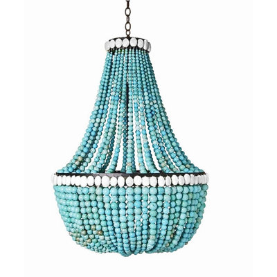 Beau Turquise Empire Chandelier