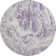 Premium Machine Washable Prisco Purple Rug