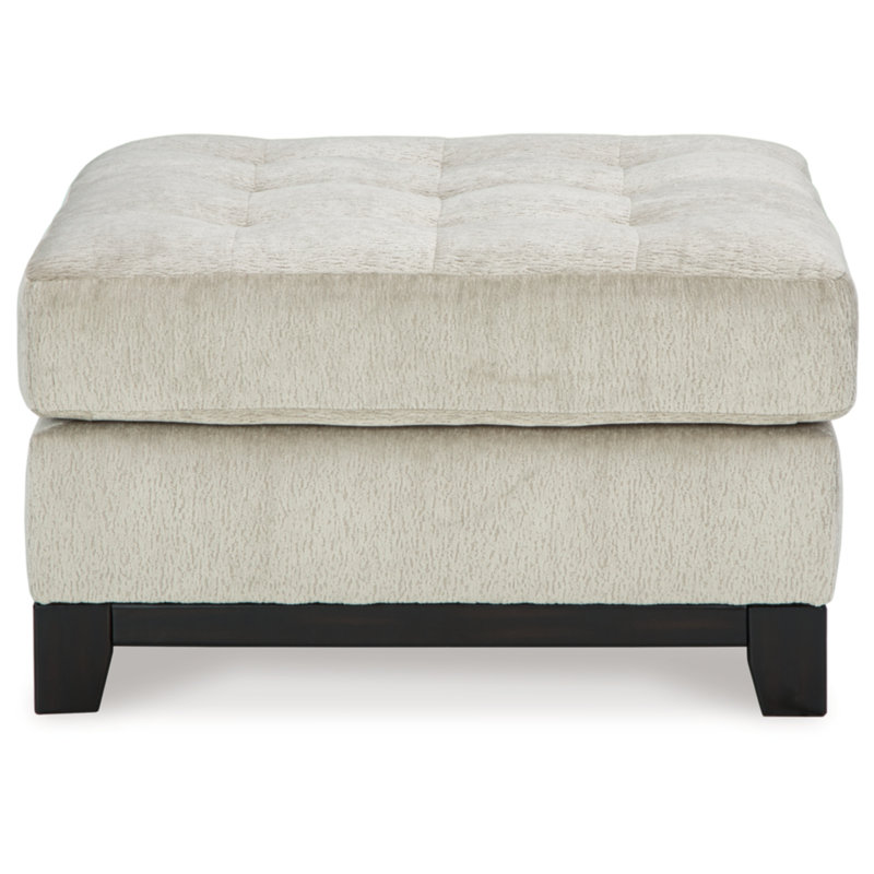 Esher Upholstered Ottoman, Beige 100% Polyester