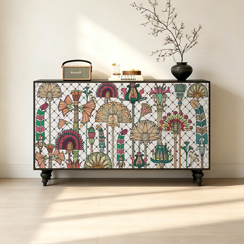 Independent multifunction art sideboard cabinet