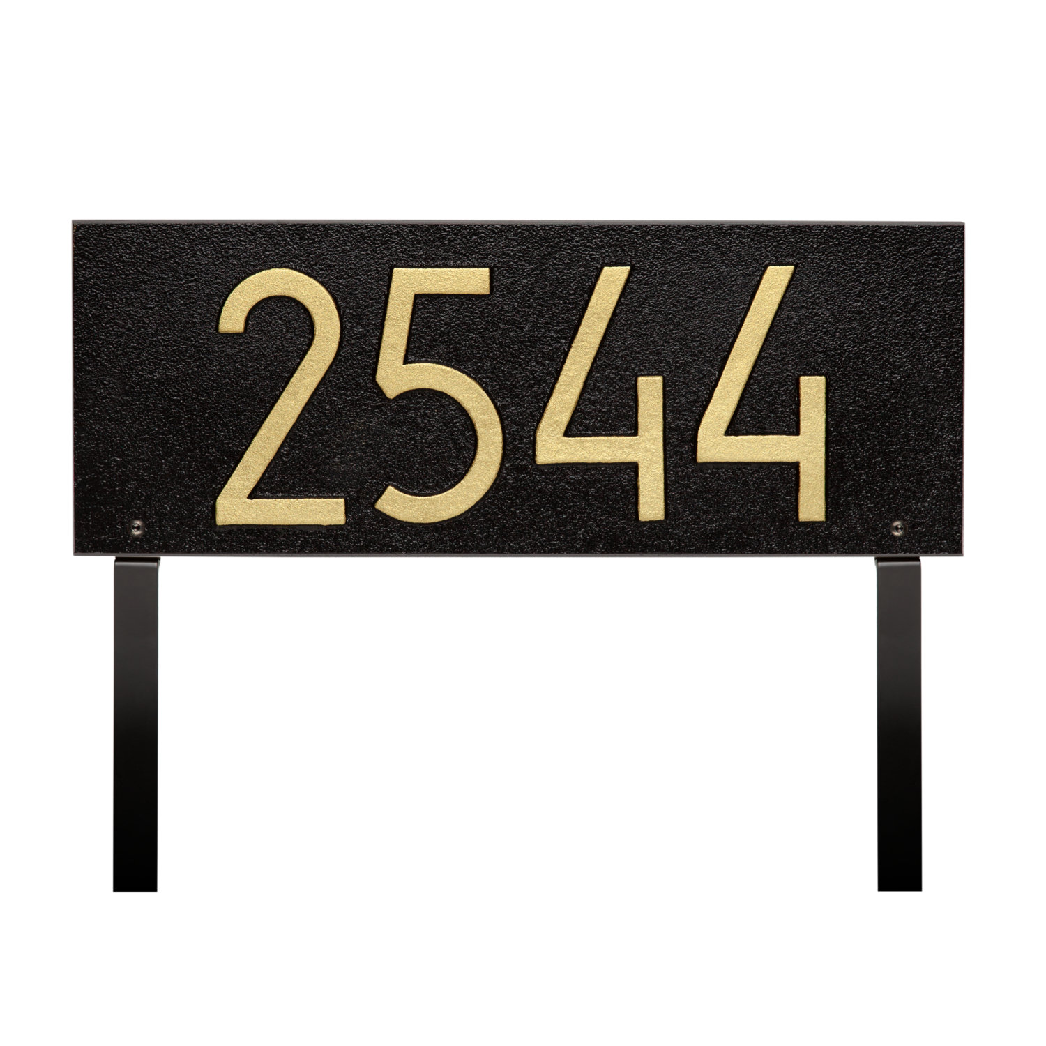 Mid-Century Modern Wall Plaque, Black/Gold, Yes