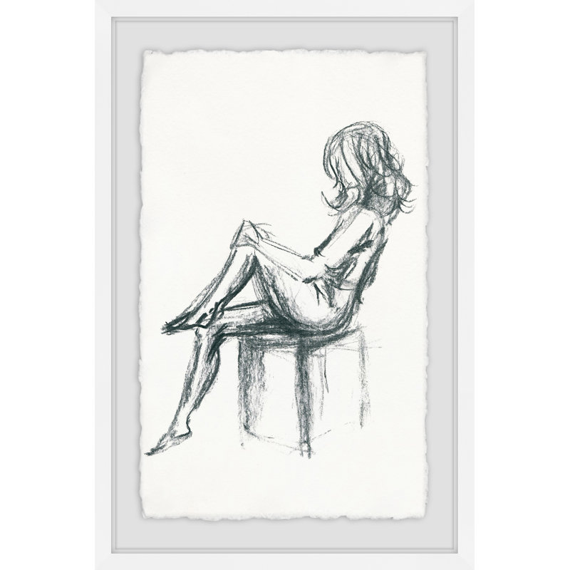 Braeden Getting Ready II Framed Print, 30" H x 20" W x 1.5" D, White Framed