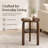 2-Tier Solid Wood Round End Table