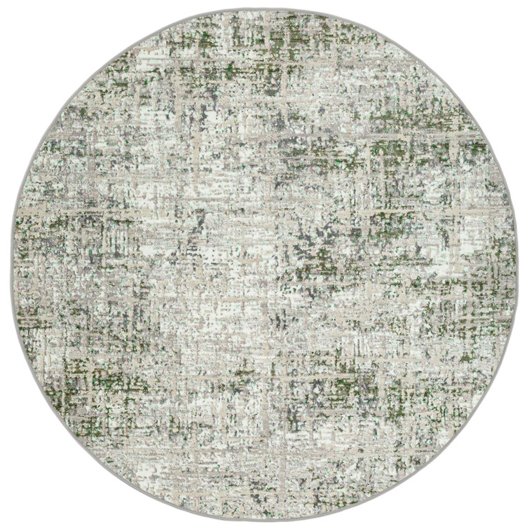 Livigno 1241 Transitional Striated Green Area Rug