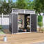 PP/Aluminum Alloy Outdoor Tool Shed