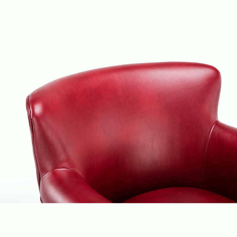 Fauteuil de 29,5 po de largeur Gail, Similicuir rouge