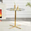 Table haute ronde en verre-131360775