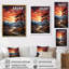«Pine Tree Crimson Serenade II», reproduction sur toile-91381588-91381583
