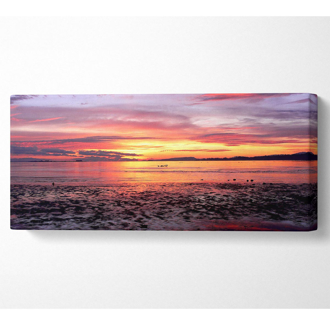 Meer Sonnenuntergang Paradies Panoramaleinwand