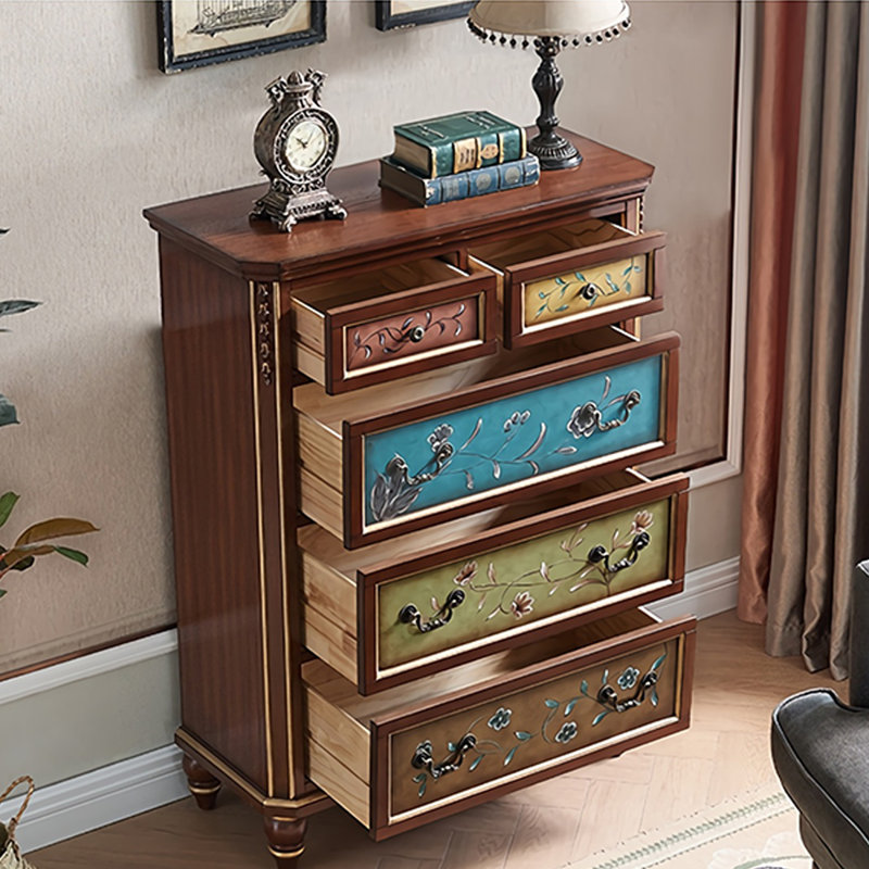 Simple Hand-Painted SolidWood Accent Chest