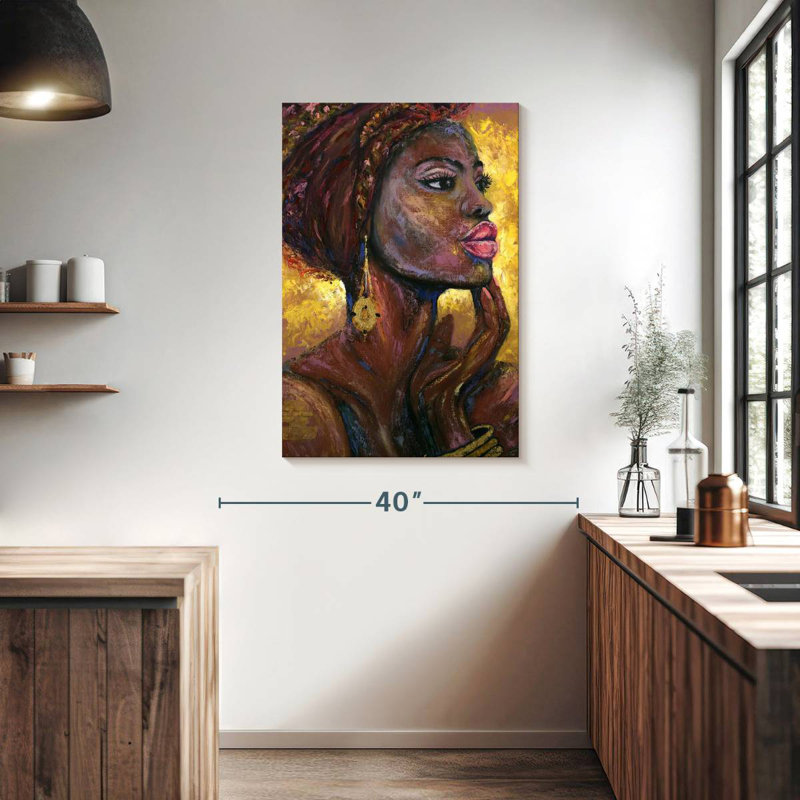 Leisha tribal africain, H 39 po x l 26 po