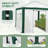 10 x 10 FT Outdoor Portable Walk-In Hobby Greenhouse, Flower House-116302488