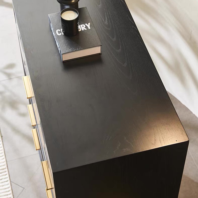 Armoire d'entrée Mid-Century, Noir