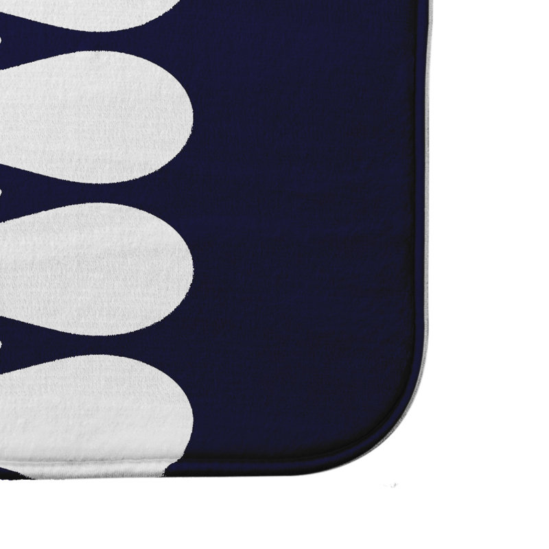 Tapis de bain Flemington, L 21 po x L 34 po, Bleu marine