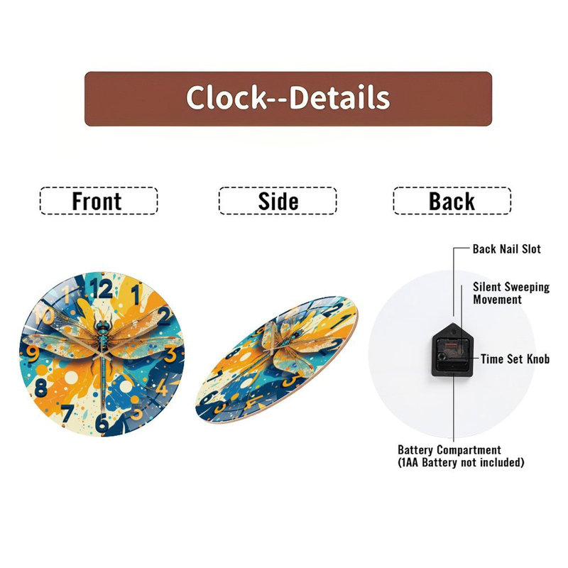 Horloge murale 12 po