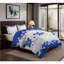 Ensemble de couvre-lit matelassé 9 pièces avec rideaux transparents, ensemble de literie comprenant couvre-lit, taies décoratives et rideaux filtrants, dessus à œillets de 1,6 po, lavable à la machine-124985189