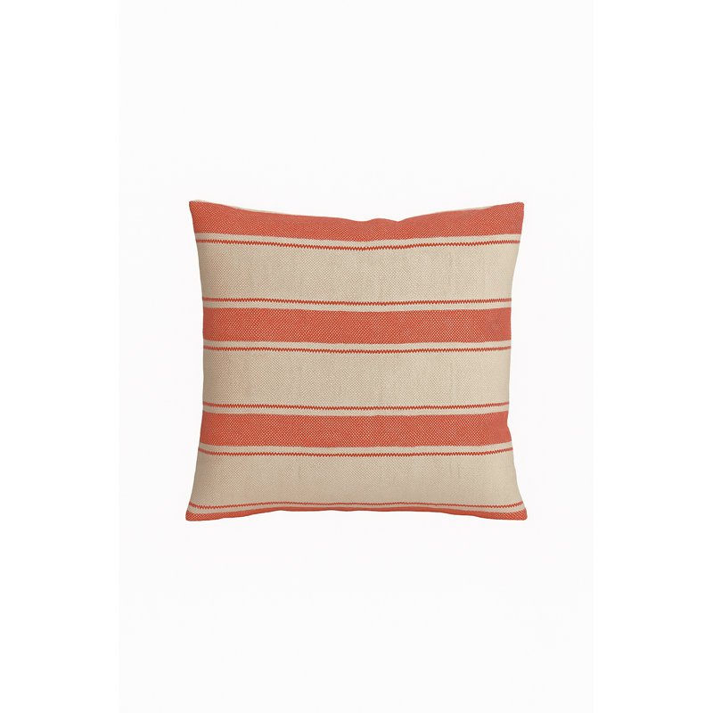 Classic Grey Sail Stripe Indoor Outdoor Pillow 14x20, Black, Square 24", Polyester