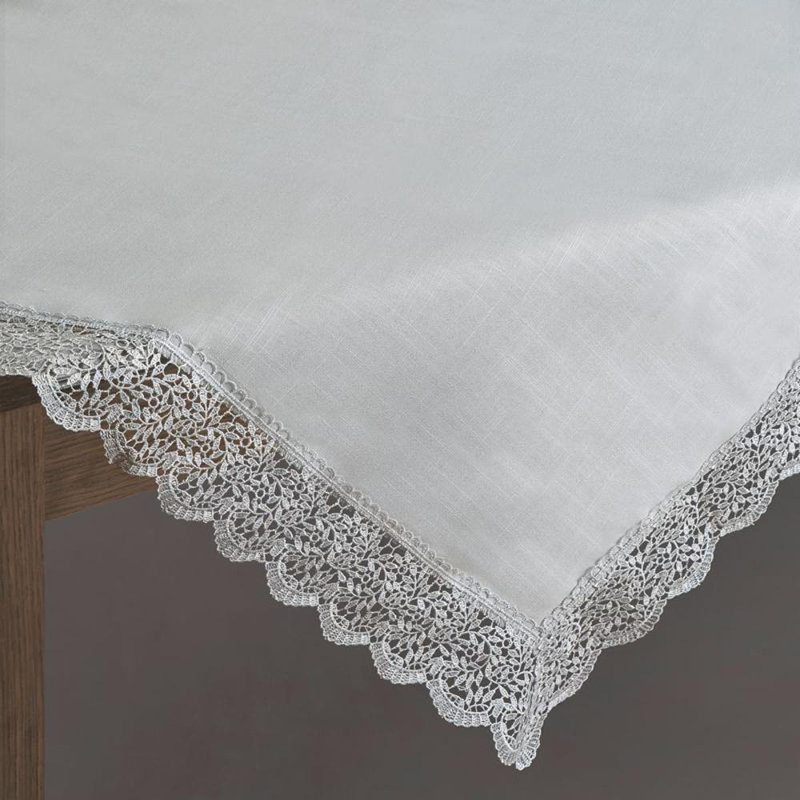 Bella Tablecloth 2 40 x 140 Cm Silver, Silver